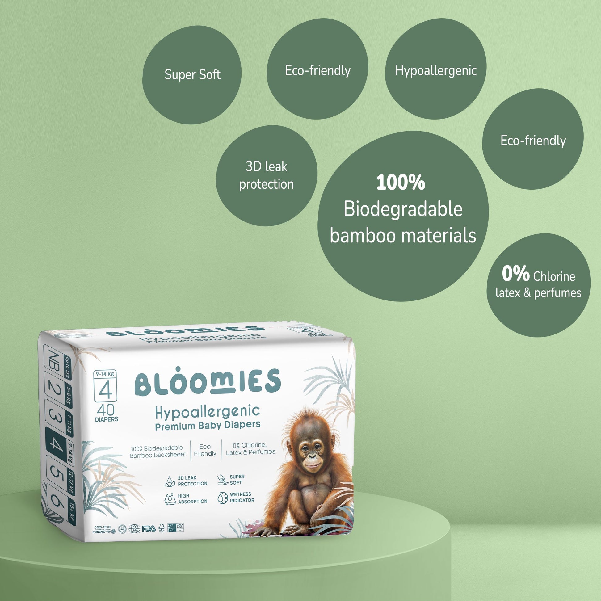 Premium Baby Diapers - Size 4 single box image