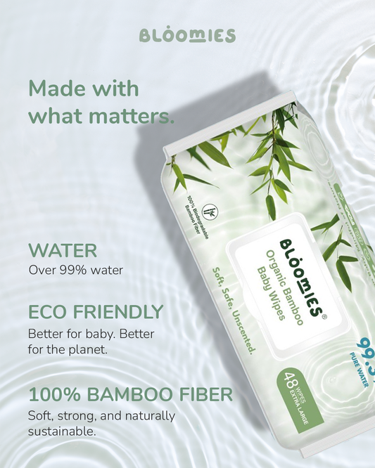 Bamboo Baby Wipes 48 X12 (576 Wipes)